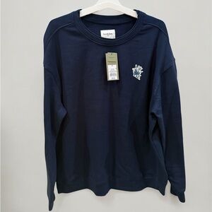 Goodfellow & Co Navy Sweatshirt with Flower Embroidery